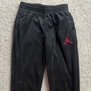 Nike Velvet Black and Red Velvet Sweatpants